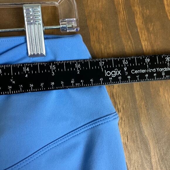 PINK Active Womens Leggings Blue Adjustable Ruched Front Skinny Stretch XXL - Picture 5 of 10